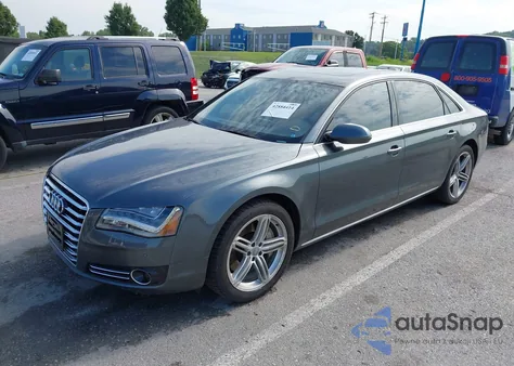 2013 Audi A8 L 4.0T из США, поврежденный, VIN WAUR2AFDXDN029660